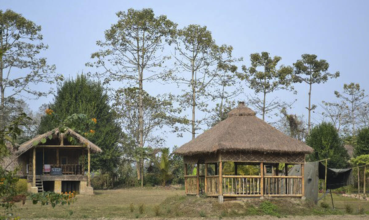 Bamboo cottage Majuli