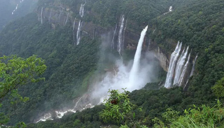 waterfall of Cherrapunji