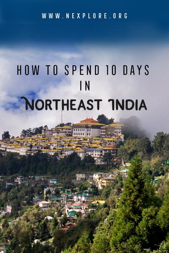 itineary for 10 days Northeast India tour 