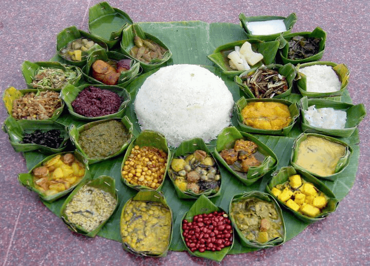 Manipuri vegetarian thali