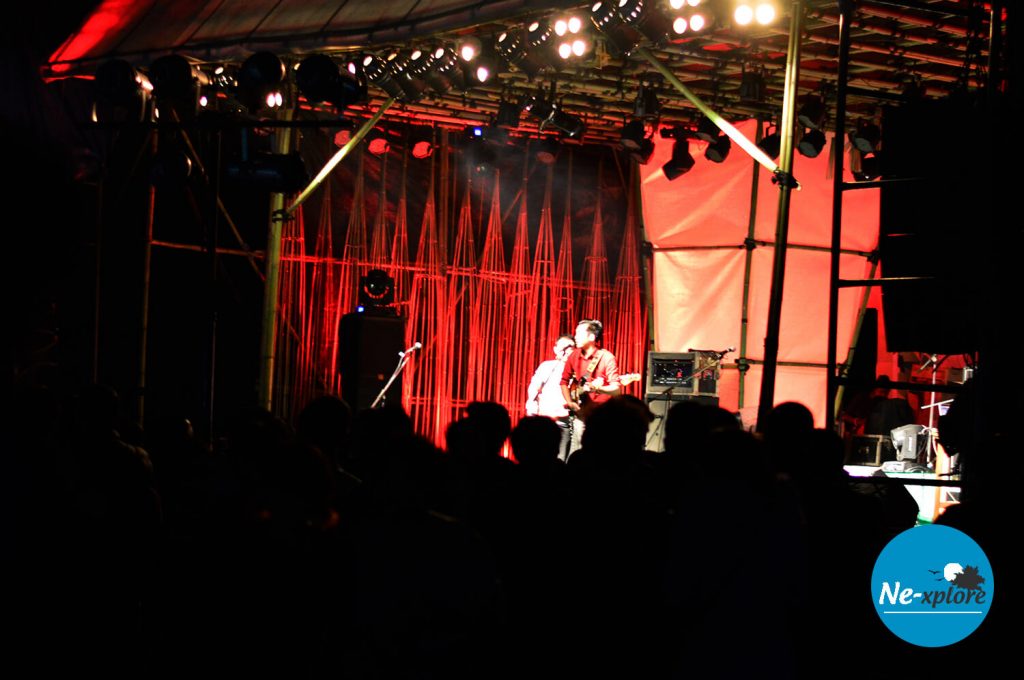 Ziro Music festival at night