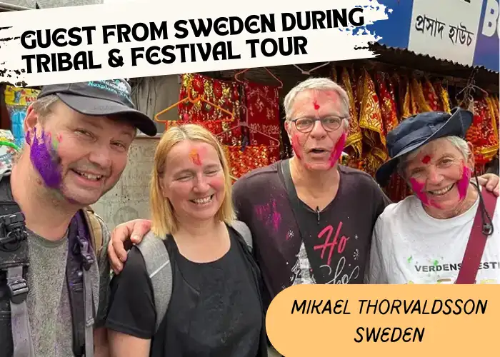 Guest from Sweden during Nagaland tour